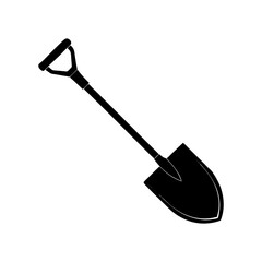 Shovel Silhouette vector illustration