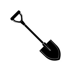 Shovel Silhouette vector illustration