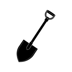Shovel Silhouette vector illustration