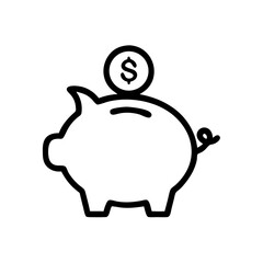 piggy bank with money