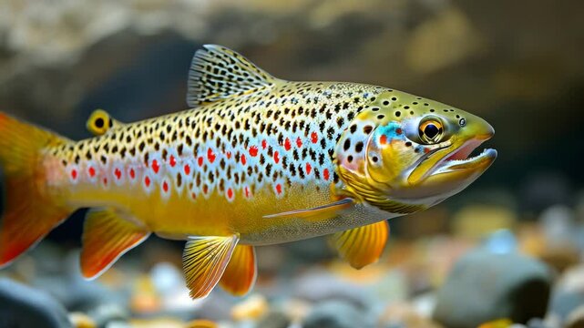 Swimming Fish Close-Up Underwater Freshwater Specimen Animal Nature Wildlife