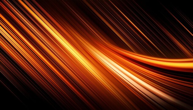 modern gradient abstract orange black light trails slanted blurry lines background banner