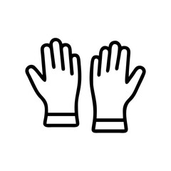 Protective Gloves for Hazardous Material Icon Design