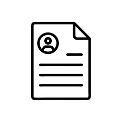 Resume Scroll Document Icon Design