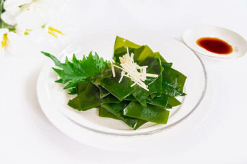 新物昆布のさしみ