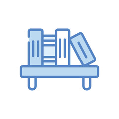 Bookshelf  Icon vector stock illustration