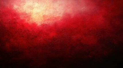 Obraz premium Abstract Red Background with Texture and Bright Spot Lighting on Dark Surface