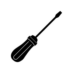 Screwdriver Silhouette vector illustration