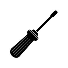 Fototapeta premium Screwdriver Silhouette vector illustration