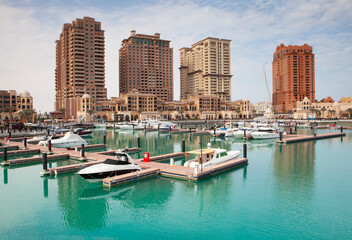 The luxury development of the 'Pearl' in Doha, Qatar