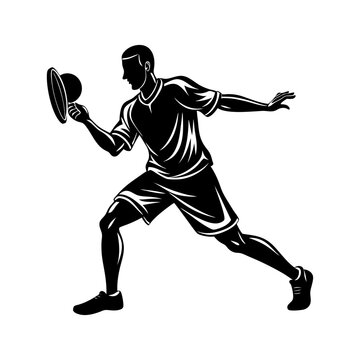 recommend clip art: pickleball player vector silhouette