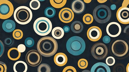 Fototapeta premium Abstract Circles Pattern Background.