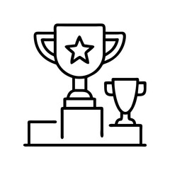 Trophy cup award winner champion success victory prize achievement first place competition reward