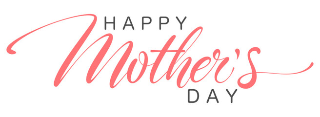 Happy Mothers Day lettering . Handmade calligraphy vector illustration. Mother's day card