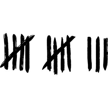 Tally marks. Doodle tally mark. Prison Counting marks 