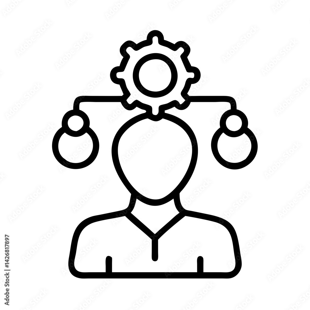 Poster mindset management strategy thinking process problem solving skills business solution concept idea i