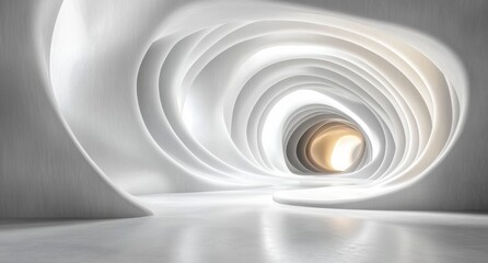 Obraz premium Abstract waves of soft lighting and smooth textures in light tones