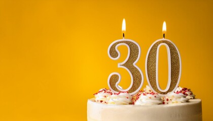 Number 30 Birthday cake. Birthday 30.	
