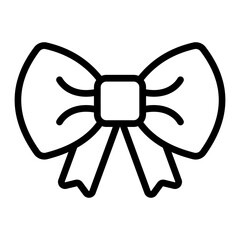 Bow Tie Vector Line Icon Design