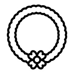 Bracelet Vector Line Icon Design