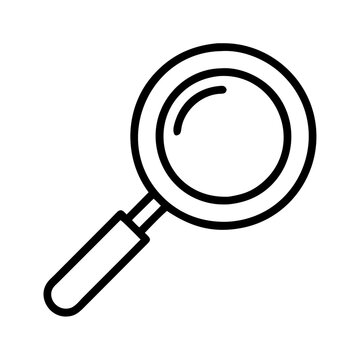 recommend clip art: Magnifying glass search find zoom investigate explore scan research tool icon symbol graphic vector