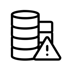 Stacked Chemical Barrels with Warning Symbol Icon Design