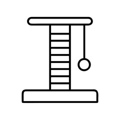 Cat tree scratching post with hanging ball toy for indoor cats and kittens pet furniture activity center