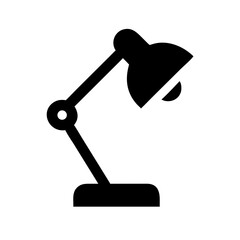 Study Desk Lamp with Adjustable Arm Icon Design