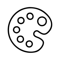 Palette art painting color artist drawing paint creative design graphic vector illustration icon symbol