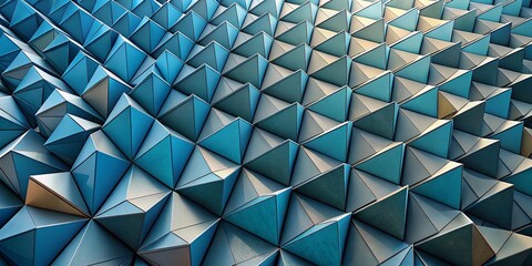 3D background built from tessellated triangular prisms