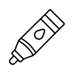 Illustration of a crayon marker art supply drawing tool coloring instrument stationery design outline