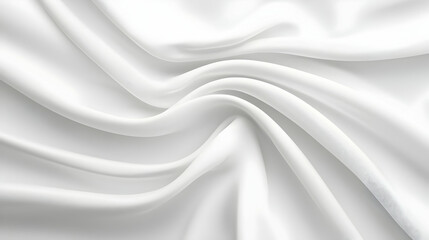 Fototapeta premium Closeup Of White Fabric Texture With Soft Wrinkles