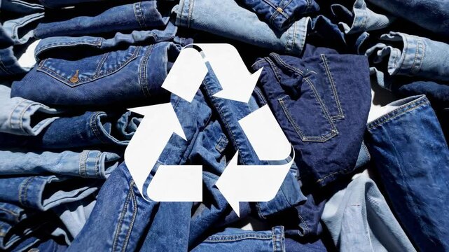 Sustainable denim recycling process highlighting ecofriendly textile solutions