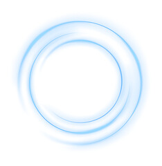 Blue Neon Circle