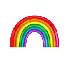 Fototapeta premium Vibrant Rainbow Arc Isolated on Transparent Background