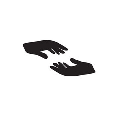 hand with black and white