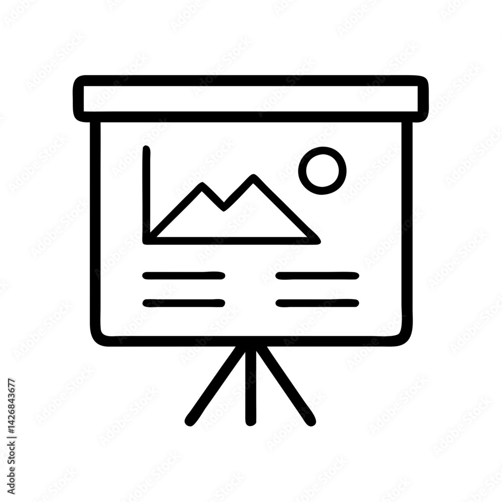 Aufkleber presentation chart board graph data report information business analysis meeting whiteboard