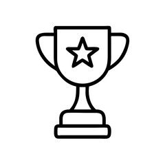 Trophy for Academic Excellence Award Icon Design