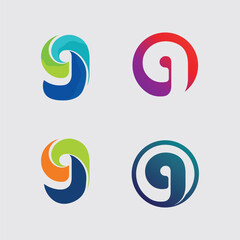 G logo design and G icon stock image graphic icon identity