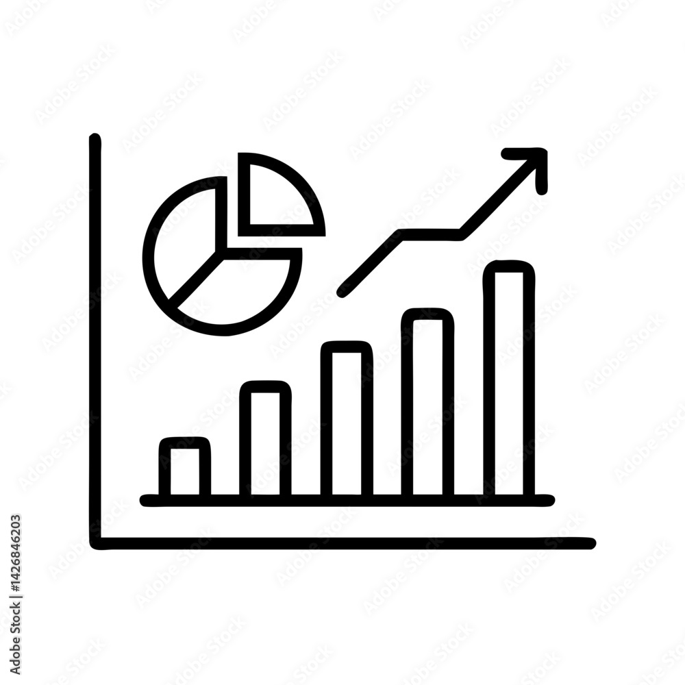 Poster business chart graph diagram data analysis growth report presentation infographic statistics success