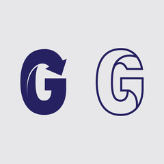 G logo design and G icon stock image graphic icon identity