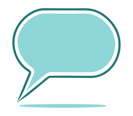 Fototapeta premium Niebieski dymek 