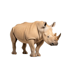 Obraz premium A close-up shot of a rhinoceros with its distinctive horn