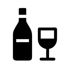 bottle and glass icon
