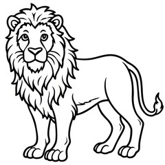 Lion Line Art
