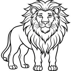 Lion Line Art