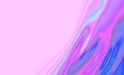 Melted textured abstract background with 3 sweet and soothing colors, copy space.
