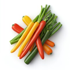 carrot
 stick vegetable isolated 3D render on white background