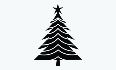 Christmas tree silhouette, festive tree vector, holiday tree design, pine tree illustration, Christmas tree silhouette vector, christmas tree Vector 