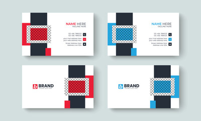 Corporate modern creative and simple business card design layout template. Template design for business card, visiting Card, identity card, contact, branding, stationery design template.